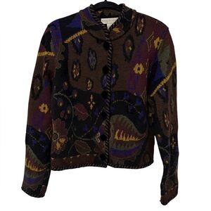 Doncaster Mohair Wool Blend Cardigan Sweater Cabincore (Size L)